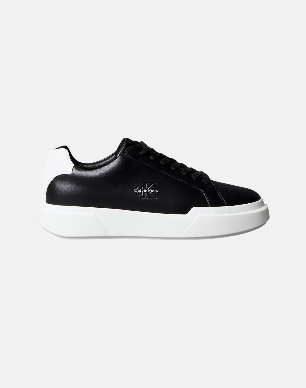 Calvin Klein Jeans Chunky Cupsole Laceup Lth Ανδρικό Sneakers Μαύρο