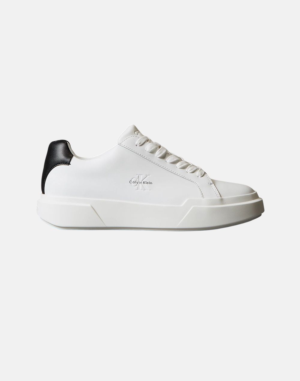 Calvin Klein Jeans Chunky Cupsole Laceup Lth Ανδρικό Sneakers Άσπρο