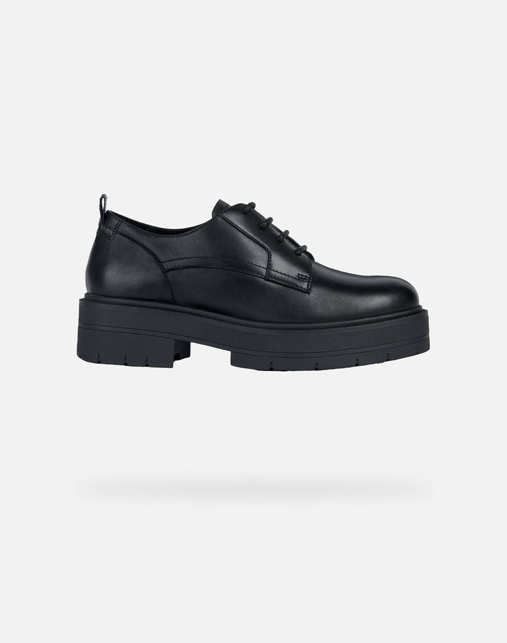 Geox D Spherica Ec7 H - Smo.Lea Γυναικείο Μοκασινια/Μπαλαρινες Μαύρο