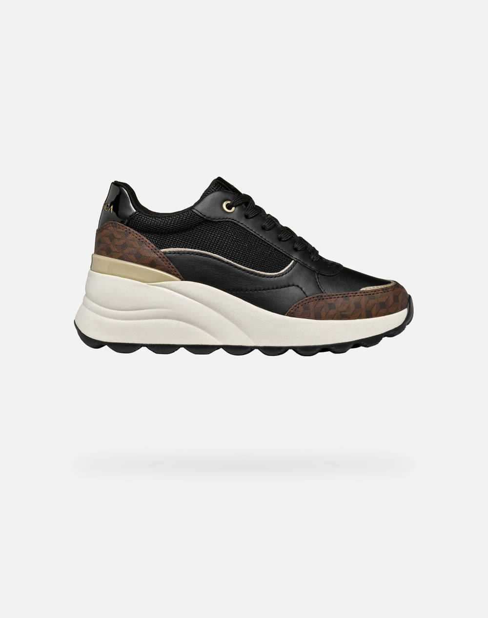 Geox D Spherica Ec13 A - Nap+Shi.Te Γυναικείο Sneakers Μαύρο
