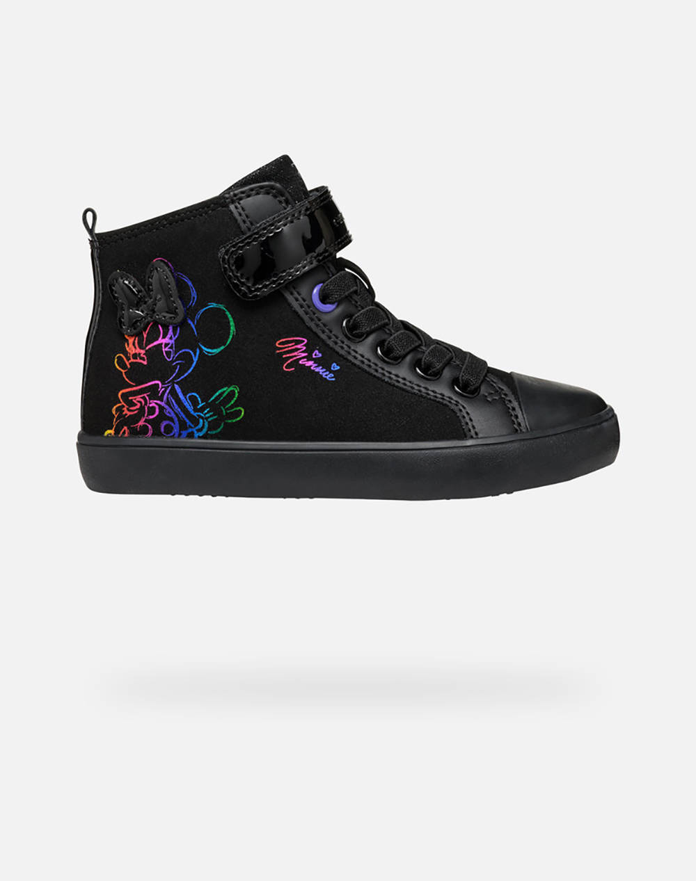 Geox J Gisli G. E - Gbk Sue+Gbk Pat Γυναικείο Sneakers Μαύρο