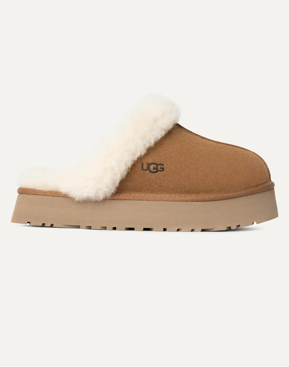 Ugg Disquette Γυναικείο Παντοφλες Ανοιχτό Καφέ