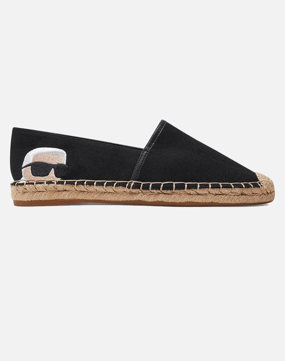 Karl Lagerfeld Kamini Embro Nft Slip On Γυναικείο Εσπαντριγιες/Σανδαλια Μαύρο