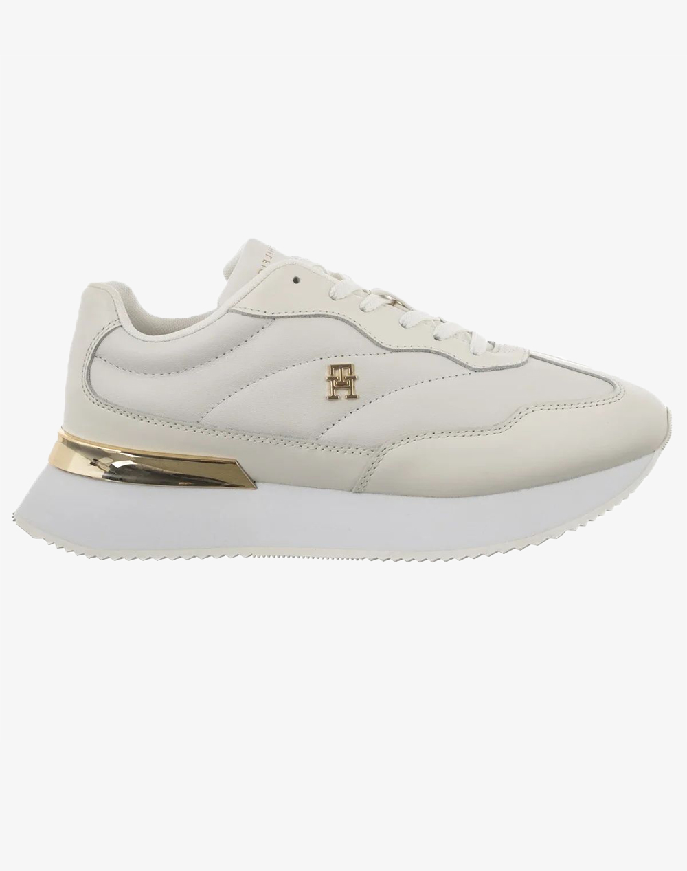 Tommy Hilfiger Chic Fashion Runner Γυναικείο Sneakers Εκρού
