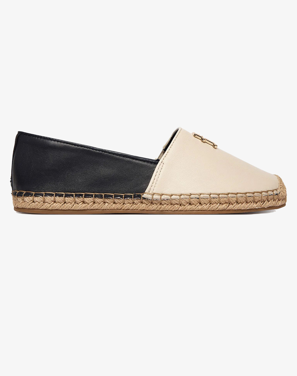 Tommy Hilfiger Th Logo Leather Espadrille Γυναικείο Εσπαντριγιες/Σανδαλια Πολύχρωμο