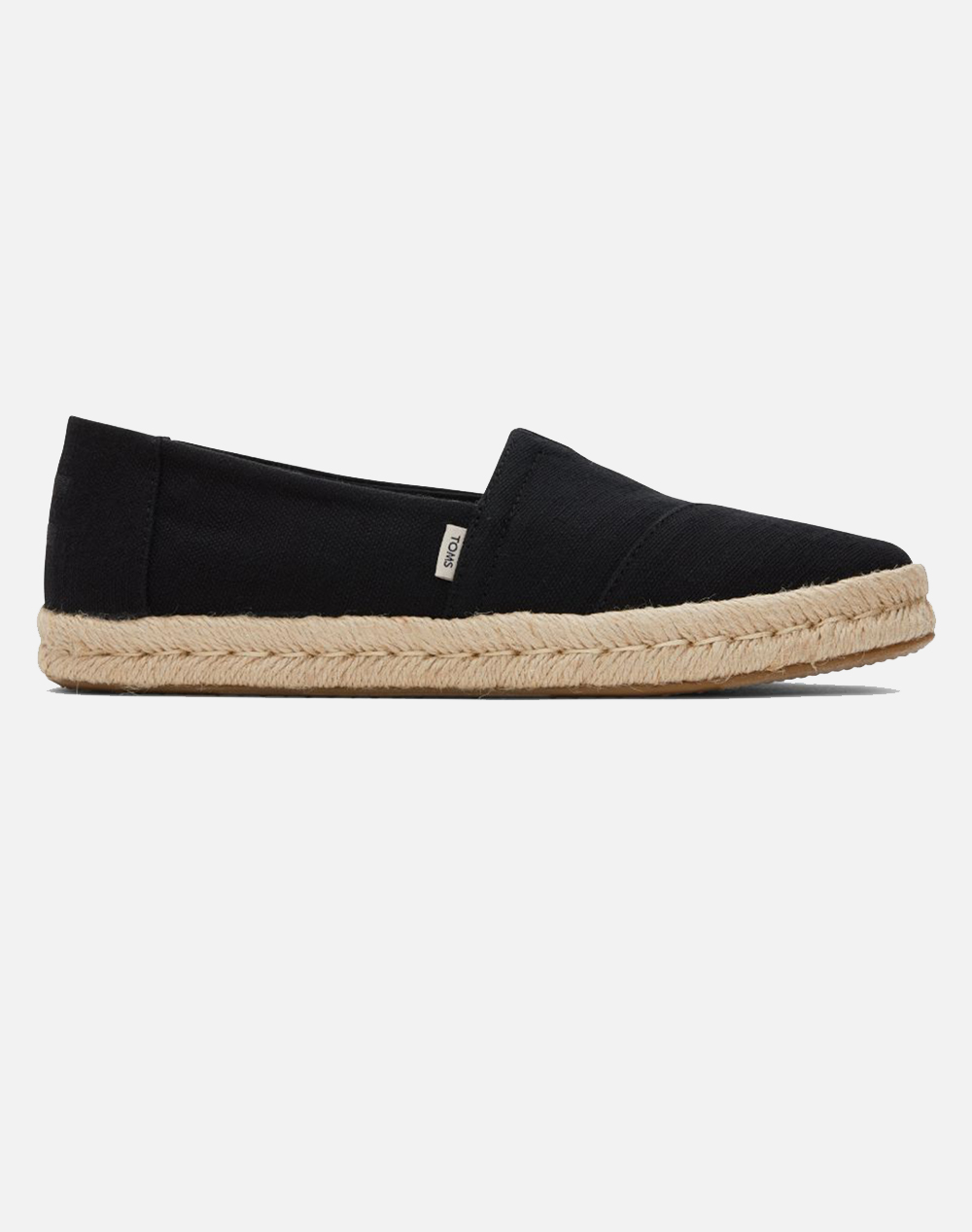 Toms Blk Rec Slubby Wm Alrope Esp Γυναικείο Εσπαντριγιες/Σανδαλια Μαύρο