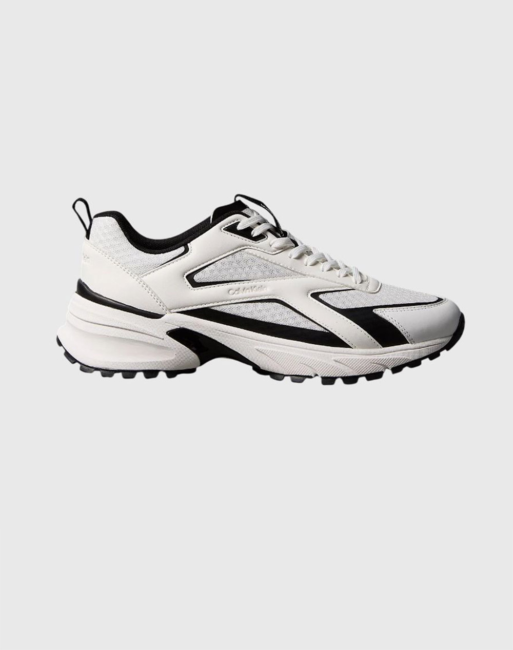Calvin Klein Jeans Hike Runner Laceup Strip M-Lt Ανδρικό Παπουτσια Άσπρο