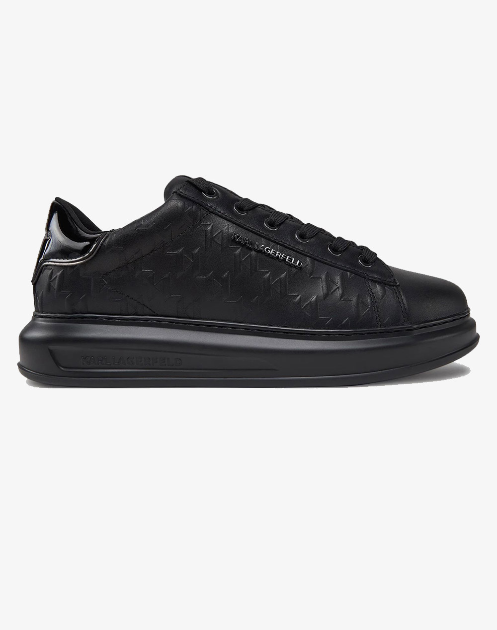 Karl Lagerfeld Kapri Mens Monogram Emboss Lo Ανδρικό Sneakers Μαύρο
